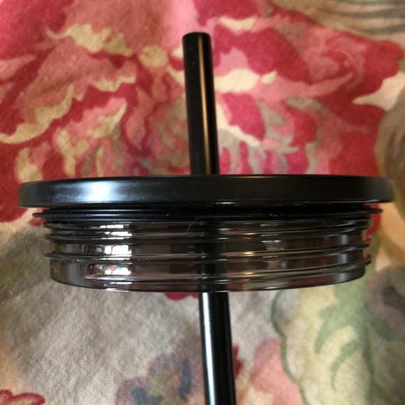 STARBUCKS Large venti Stainless Steel Cold Drink Cup Dual-Wall Black Straw NEW - Picture 9 of 14